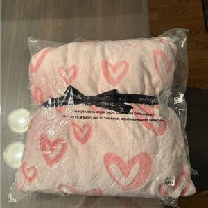 Vera Bradley Pink Heart Blanket